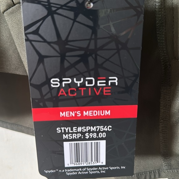 New Spyder Active workout suit. Medium bark green - Picture 3 of 12